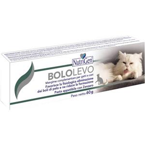 Nutrigen Bololevo Mangime Complementare per Gatti e Cani 60g - Previene e Facilita l'Eliminazione dei Boli di Pelo