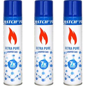 HYTAMA TOOLS 3 x Accendini Gas da 300 ml per Ricarica | Near Zero impurities | Bruciatore flamber | Ricarica gas | Accendini Ricaricabili