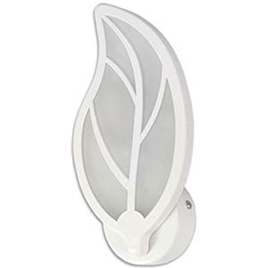 Vetrine in rete Vetrineinrete® Applique a led a forma di foglia 7 watt da parete lumetto abat jour lampada luce bianca 6500k o calda 3000k (Luce bianca 6500k) M74