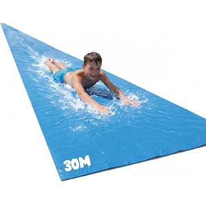 Original Cup Maxi Giant Slip And Slide Ufficiale XXXXXL | 30 Metri di planata | Triple | Tappetino Scorrevole di qualità Premium | Slittino più Veloce | Scivolo d'Acqua più Forte | OriginalCup