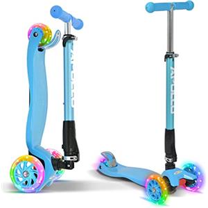 Apollo Monopattino - Kids Whiz LED - Regolabile in Altezza - Pieghevole - Ruote al LED