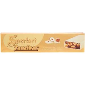 Idea Torrone Sperlari Zanzibar Gianduia Ricoperto Cioccolato Bianco Barra 250 g