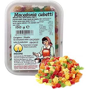 Pavone GR 150 Frutta CANDITA A CUBETTI per Decorazione di Dolci Macedonia per PANETTONI E Colombe