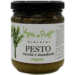 Voglia Di Puglia Pesto Di Rucola E Mandorle Vegano In Olio Extravergine D'oliva 190gr