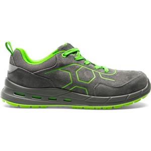 Sottozero Work SOCIM NORAD S1PS ESD Scarpa Bassa Antinfortunistica da Lavoro Pelle Scamosciata, Uomo/Donna (Grigio/Verde, Sistema Taglie Calzature EU, Adulto, Uomo, Numero, Media, 45)