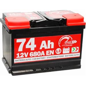 SPEED BATTERIA AUTO SPEED BY SMC 12V 74AH 680A CON POLO POSITIVO A DESTRA L374 CODICE