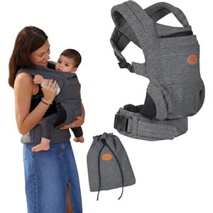 MS BabyWorld - Kowari Portabebés - Fascia porta bebé elastica ed ergonomica | Facile da usare | Regolabile | Multiuso | Fino a 15 kg | Distribuisce il peso su spalle e schiena