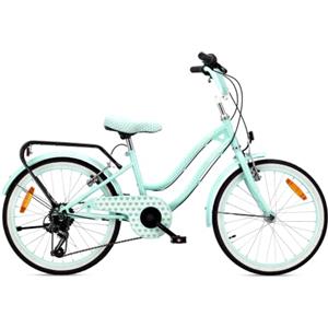 sun baby HEART BIKE Bicicletta Bambina 20/24 Pollici | Freni V-Brake, cestino, campanello, portapacchi, cavalletto