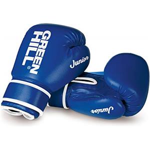 GREEN HILL GUANTI BOXE BAMBINO JUNIOR GUANTONI PUGILATO KICK BOXING BIMBO (Blu, 6 oz)