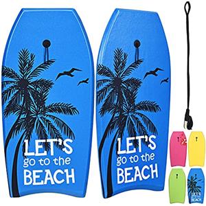RELAX4LIFE Tavola da Surf per Bambini, Stand Up Paddle Board con Il Cinturino di Protezione, Tavola da Nuoto per Mare Spiaggia Piscina, Portata 85 kg, 105×51×6 cm (Blu-albero)