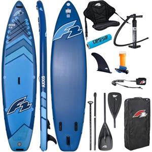 CampSup SUP F2 AXXIS 12'2 Combo BLU SCURO Tavola da Stand Up Paddle gonfiabile | 372x86x15 cm | Surfboard per principianti e avanzati con accessori | Portata fino a 180 Kg