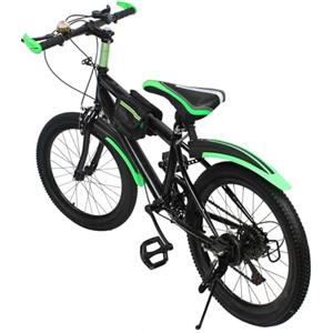 yunaoii Mountain bike da 20 pollici, bicicletta per bambini con borraccia a 7 marce, con parafanghi anteriori e posteriori e sella regolabile in altezza, adatto per ragazzi e ragazze