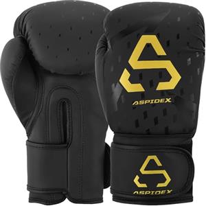 ASPIDEX Guanti Da Boxe Guantoni Combattimento Pugilato Muay Thai MMA Formazione (14oz)