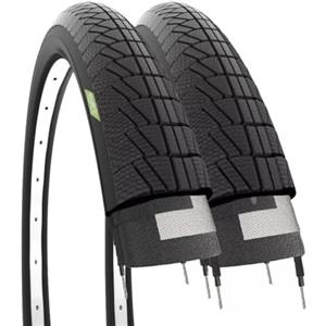 ECOVELO 2 COPERTONI 16 X 1.75 (47-305) PER BICI 16 | PNEUMATICI STRADALI NERI IN GOMMA BIKE BICICLETTA