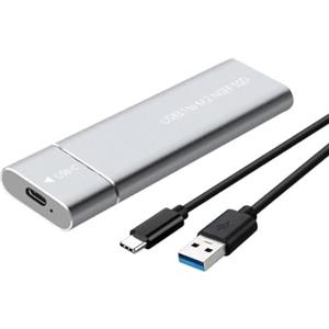 Keeplus Unità a Stato Solido Mobile Portatile, SSD disco a stato solido portatile da 2 TB, grande capacità, ultra-veloce, unità di memoria esterna mobile per computer portatile/desktop (Argento)