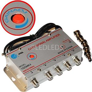 LED LEDS Amplificatore Segnale Antenna Sdoppiatore 4 Uscite Per TV Digitale Terrestre