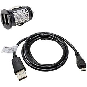 Mobile-Laden Set di ricarica compatibile con Samsung GT-C3590, Caricatore Auto Duale USB, Cavo USB, 2100mA, auto-id