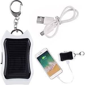 Stalf Solar Power Bank Batteria da 1500 mAh con grande capacità, piccolo caricatore solare per telefoni cellulari, tablet, dispositivi elettronici, mini batteria portatile con alimentatore di emergenza a