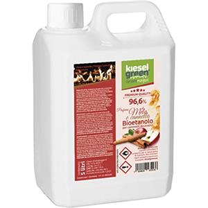 KieselGreen Bioethanolo 5 litri con Fragranza per Caminetto a Etanolo - Bio-etanolo profumato per Ambienti, molte Fragranze - Profumo per Caminetto a bioetanolo da Interno o da Tavolo AZ5
