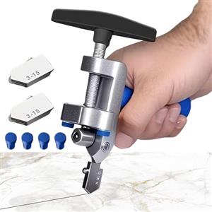 CGACCSD Tagliapiastrelle utensile manuale, taglio manuale per specchi 2 in 1, tagliapiastrelle in vetro - per la ristrutturazione di cucine, pavimenti, pareti e aree doccia nei progetti fai da te e su