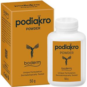 LOGOFARMA PODIAKRO POWDER 50g - Polvere assorbente per sudorazione piedi con nitrato di miconazolo e calamina