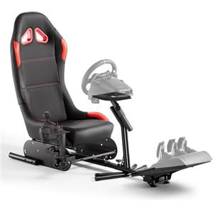 DIWANGUS Racing Simulator Cockpit Volante Stand con Sedile Gaming Chair Sim Racing Cockpit per G29 G920 G923 G27 G25 T248X T248 T300RS T150 458 TX Xbox PS4 PS5 Accessori PC