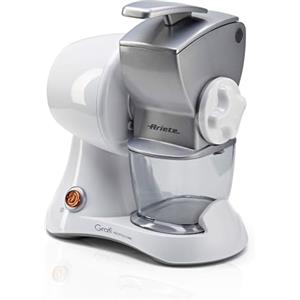 Ariete 448 Gratì Professional - Grattugia Elettrica Con Rullo Professionale, Contenitore Estraibile Con Tappo Salvafreschezza, 130W, Bianco/Silver