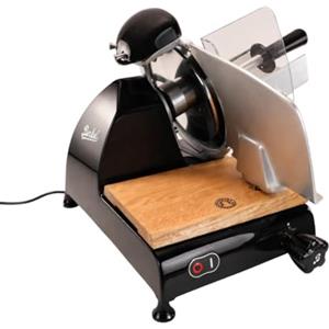 Berkel Red Line 250 mm, macchina da taglio professionale, nero, affettatrice e tagliere in legno di vino, RL 250-SCHWARZ-FHB