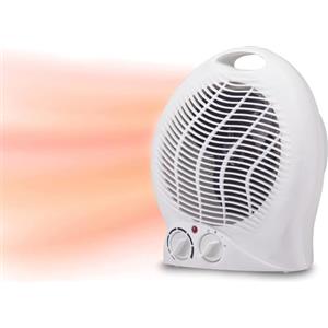ANFEL Stufa Elettrica Termoventilatore 1000/2000W Termostato Stufetta Regolabile Riscaldamento Camera 3 Impostazioni di Calore Portatile Scaldo Bagno Protezione Anti Surriscaldamento