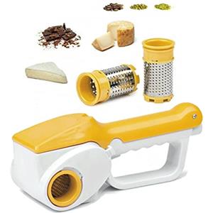 Senza Marca Grattugia elettrica ricaricabile doppio rullo per formaggio cucina casa HM-6112