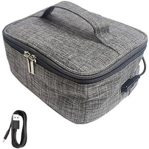 Generico Borsa Per Il Pranzo Riscaldata Tramite USB - Alimenti Termici Portatili 21x16 Cm | Scaldabagno Da 200 G Con Mantenimento Automatico Della Temperatura E Design Oxford Impermeabile | Borsa Portati