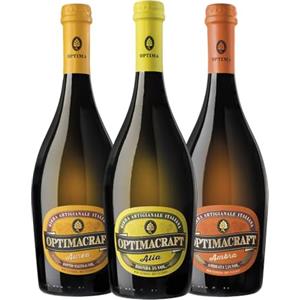 Giordano Optimacraft - SELEZIONE BIRRE - Confezione di 3 Birre Optimacraft, 3 tipologie di Birra tra Bionda, Belgian e Ambrata - 3 Bottiglie