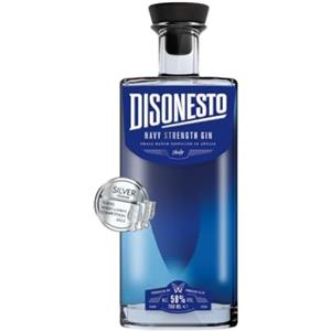 DISONESTO DIS_ONESTO Navy Strength Gin 70cl Vol. 58% Gin Artigianale Italiano Silver Winner Tokyo Whisky and Spirits Competition 2025 Ampolla d'Oro 2024 e 2025