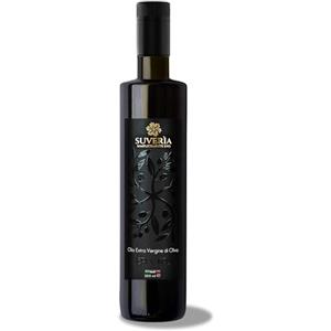 ALFIERI CAPUTO SUVERIA - Olio Extravergine di Oliva 100% Italiano Estratto a Freddo da Olive Italiane, Prodotto in Calabria a Soveria Simeri, Tipologia Carolea e Nocellara (500ml)