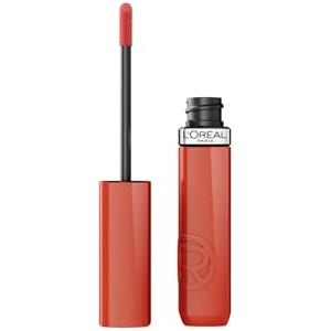L'Oreal Paris L'Oréal Paris Rossetto Liquido, Colore Intenso ed Effetto Laccato, Tenuta 16H, Resistente alle Sbavature, No Transfer, Con Squalano, Infaillible Laque Resistence, Tonalità: 601 Worth It, 4,3 ml