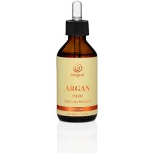 ARGAN ITALIA - Olio d'Argan 100% puro da 100ml. biologico certificato Ecocert - pelle elastica, giovane, idratata