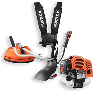 FUXTEC Decespugliatore a scoppio FX-MS162 - Motore 2 tempi 62cc - Testina a filo e lama in metallo - Impugnatura doppia ergonomica - Serbatoio 1L - Sistema antivibrazione - Tracolla inclusa