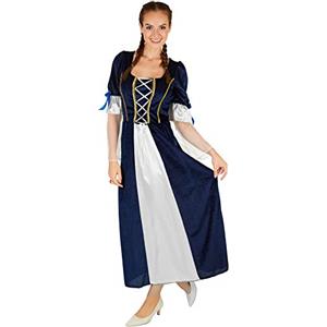 dressforfun TecTake dressforfun Costume da Donna - Figlia del Re | Fantastico Abito | Realizzato in Magnifico Raso e Velluto Panné (XL | No. 301208)
