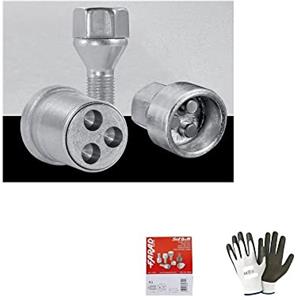 farbrothersonline COMPATIBILE CON FIAT Punto, Marea, Palio, Idea dal 2001 in poi (A1) BULLONI PERNI VITI ANTIFURTO PER RUOTE CERCHIO IN LEGA AUTO FURGONE SUV