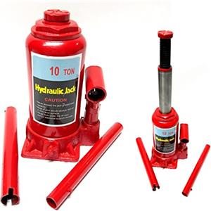 Generico Cric Crick Idraulico Per Auto A Bottiglia Sollevatore Martinetto 10 Tonnellate