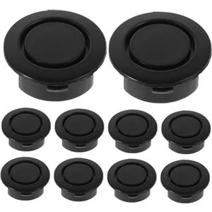 TOPPERFUN Copertura Facile Installazione e Pulizia 10 Pezzi per Foro Paraurti Auto in Plastica Nera Adatta per Sensori Parcheggio Adatta per Paraurti Anteriori e Posteriori