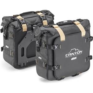 Givi GRT720B Coppia Borse Laterali Waterproof 25 25 Litri con Sistema MONOKEY® per Off-Road