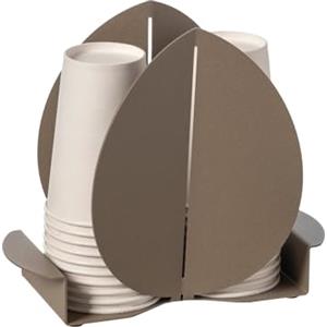 Arti & Mestieri Porta Bicchieri Ficus Beige - Design in Ferro 100% Made in Italy, 11,2 x 16,7 cm
