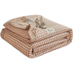 Yekuhe Primaverile Estivo Copriletto Trapuntino Cotone Per Letto Per Singolo/ Matrimoniale/Una Piazza e Mezza Morbida Coperta Leggera Trapunta Estiva Morbido E Confortevole(Color 5,150x200cm/only 1 Quilt)