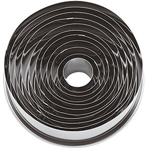Paderno 47316-10 Tagliapasta ad anello - Set di 11 Coppapasta rotondi in acciaio inox, ideali in pasticceria e per impiattamenti creativi, 3 cm di altezza, diametro anelli da 2 cm ø a 9 cm ø