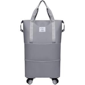 Generic Valigie con ruote Borsa per bagagli pieghevole espandibile Borsa da viaggio rimovibile con ruote Carry On Large Duffel Bag Borse da viaggio