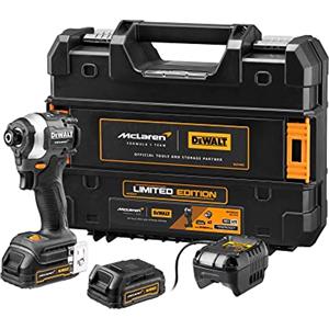 DEWALT McLaren Design - Avvitatore a percussione a batteria, DCF85ME2GT-QW, 18 V, 1,7 Ah, 1/4 pollici