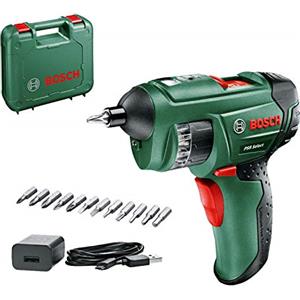Bosch PSR Select - Cacciavite a batteria integrata da 1,5 Ah, 3,6 V, con micro USB, custodia per il trasporto