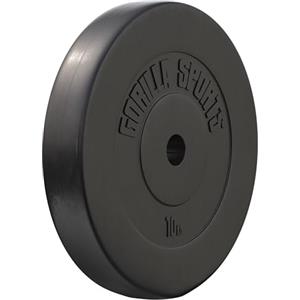 GORILLA SPORTS® Pesi Palestra - Disco Singolo: 1,25-15 kg o Set: 27,5/30 kg, 31 mm, Plastica - Dischi Palestra, Bumper, Bodybuilding, Peso, Sollevamento con Bilanciere e Manubri, Powerlifting