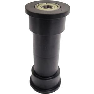 NINMORTH Rullo per vogatore per attrezzature fitness, 9,1 cm, con cuscinetto in plastica, silenzioso, per prestazioni, colore: nero